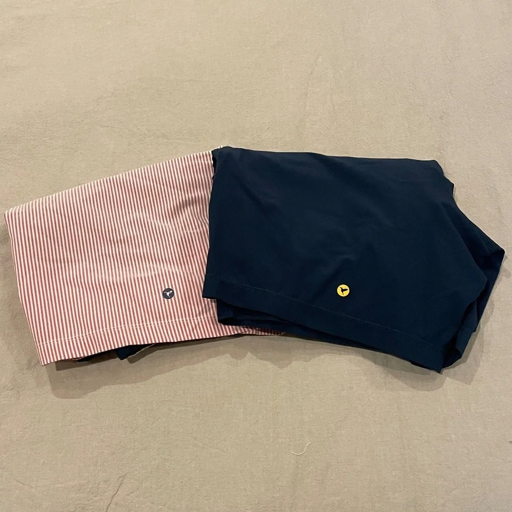 Birddogs Men Swim Hybrids - Red Stripe and Navy - Picture 10 of 10